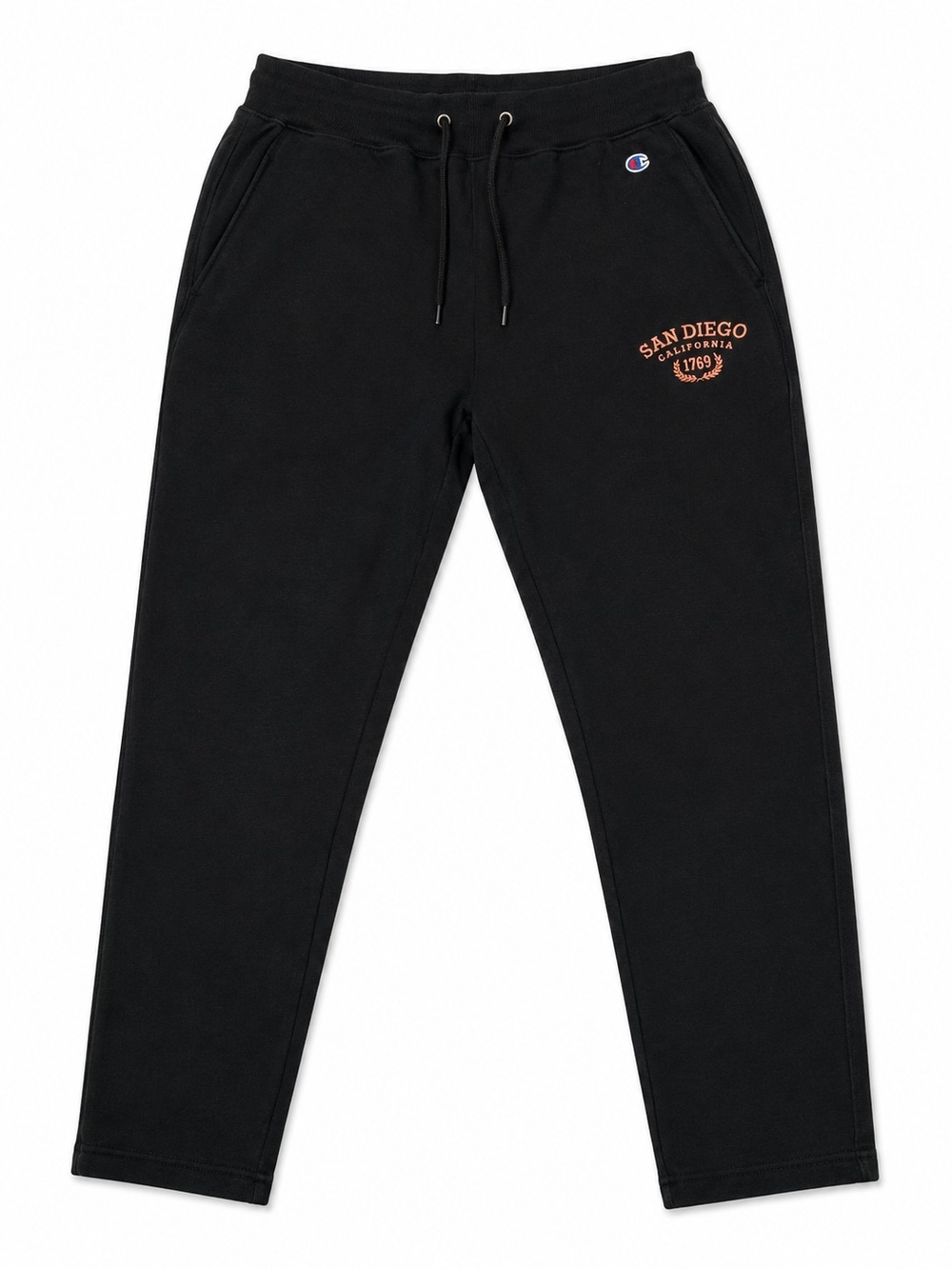 Champion Men’s Medium Black Fleece Sweatpants San Diego California Graphic